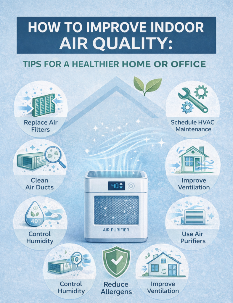 How to Improve Indoor Air Quality: Tips for a Healthier Home or Office